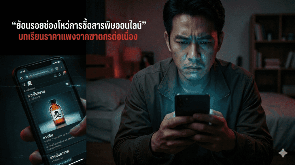 ตรวจสอบช่องโหว่ระบบ ซื้อไซยาไนด์ออนไลน์ ในตลาดมืด