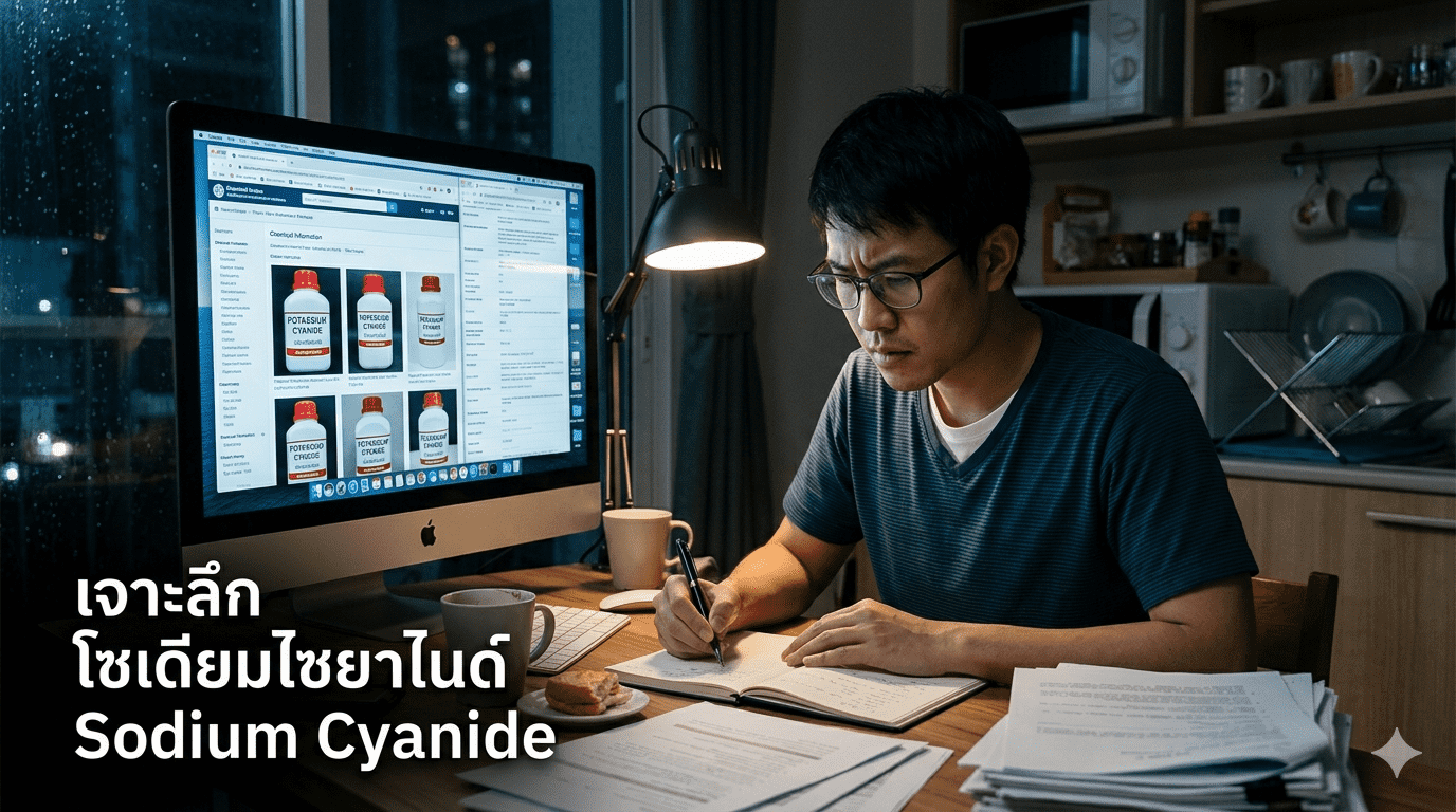 การตรวจวัดค่าความเข้มข้นโซเดียมไซยาไนด์