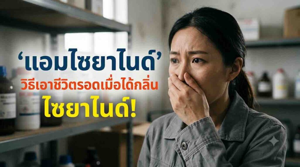 วิธีเอาชีวิตรอดเมื่อได้กลิ่นสารพิษไซยาไนด์ สารเคมีอันตราย