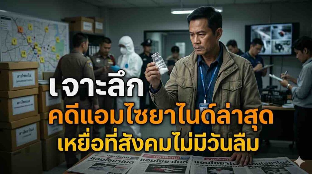 รายงานข่าวคดีแอมไซยาไนด์ล่าสุดและสรุปคำพิพากษาศาล