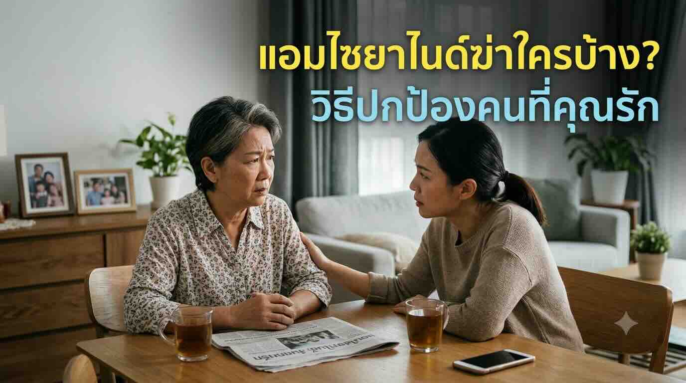 วิธีสังเกตภัยเงียบจากคนสนิทและแนวทางป้องกันจากเคสแอมไซยาไนด์ฆ่าใครบ้าง