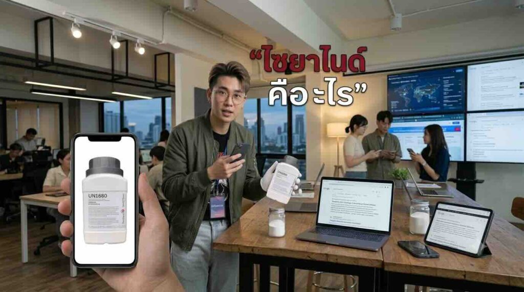 ข้อเท็จจริง ไซยาไนด์คืออะไร พร้อมแนะนำการจัดซื้อสารเคมีควบคุมอย่างถูกต้องตามกฎหมาย B2B